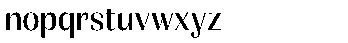 Julima Regular Font LOWERCASE