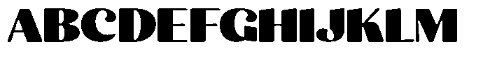 Julima Round Black Expanded Font UPPERCASE