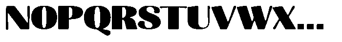 Julima Round Black Expanded Font UPPERCASE