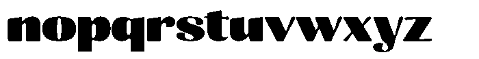Julima Round Black Expanded Font LOWERCASE