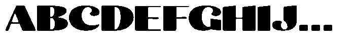 Julima Round Black Extra Exp Font UPPERCASE