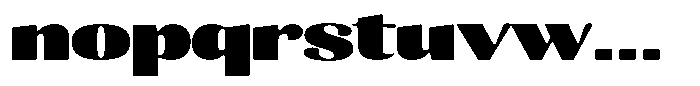 Julima Round Black Extra Exp Font LOWERCASE