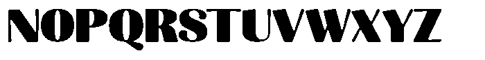 Julima Round Black Semi Expanded Font UPPERCASE