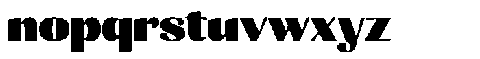 Julima Round Black Semi Expanded Font LOWERCASE