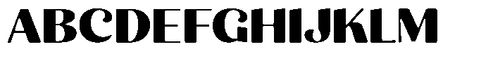 Julima Round Bold Expanded Font UPPERCASE