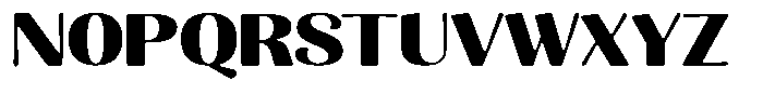 Julima Round Bold Expanded Font UPPERCASE