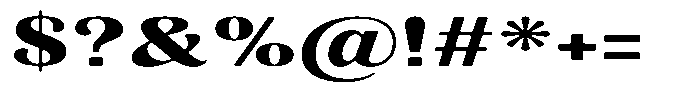 Julima Round Bold Extra Expanded Font OTHER CHARS