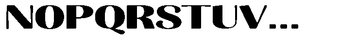 Julima Round Bold Extra Expanded Font UPPERCASE