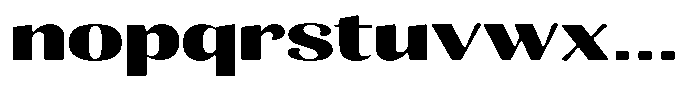 Julima Round Bold Extra Expanded Font LOWERCASE