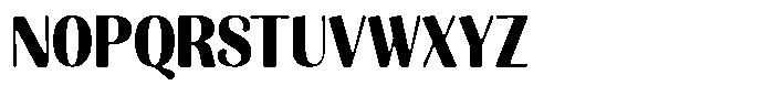 Julima Round Bold Semi Condensed Font UPPERCASE