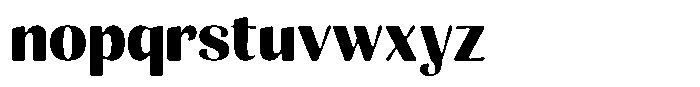 Julima Round Bold Font LOWERCASE