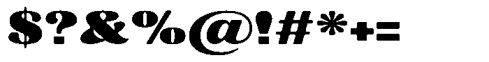 Julima Round Extra Black Exp Font OTHER CHARS