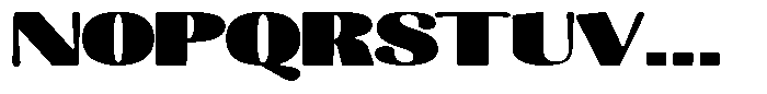 Julima Round Extra Black Extra Exp Font UPPERCASE