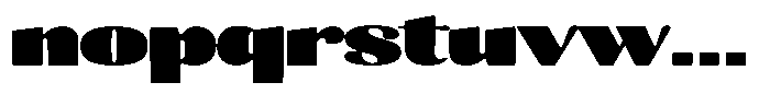 Julima Round Extra Black Extra Exp Font LOWERCASE