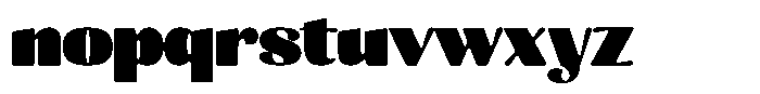 Julima Round Extra Black Sem Exp Font LOWERCASE