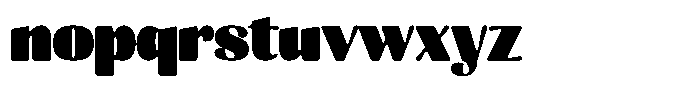 Julima Round Extra Black Font LOWERCASE