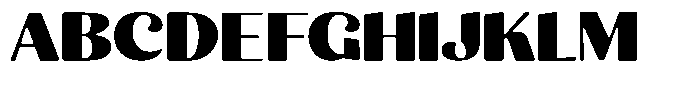 Julima Round Extra Bold Expanded Font UPPERCASE