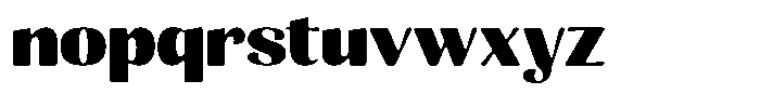 Julima Round Extra Bold Sem Exp Font LOWERCASE