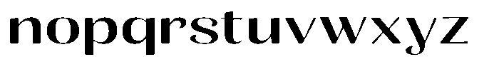 Julima Round Extra Expanded Font LOWERCASE
