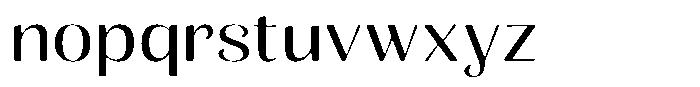 Julima Round Light Expanded Font LOWERCASE