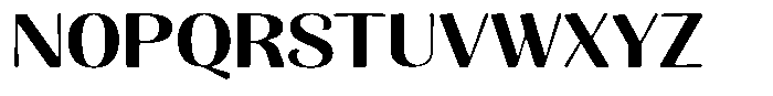 Julima Round Medium Expanded Font UPPERCASE