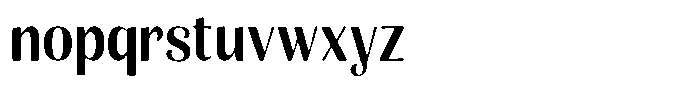 Julima Round Medium Sem Condensed Font LOWERCASE