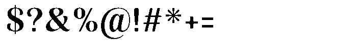 Julima Round Medium Font OTHER CHARS