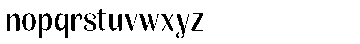 Julima Round Semi Condensed Font LOWERCASE