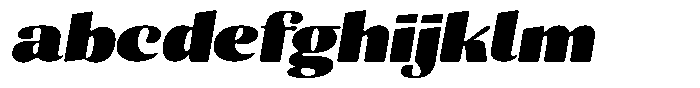 Julima Round Slant Black Exp FONT