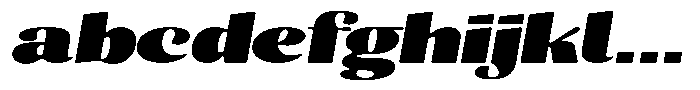 Julima Round Slant Black Extra Exp FONT