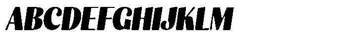 Julima Round Slant Black Sem Condensed Font UPPERCASE