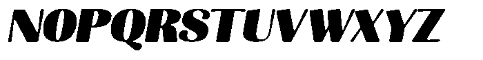 Julima Round Slant Black Sem Exp Font UPPERCASE