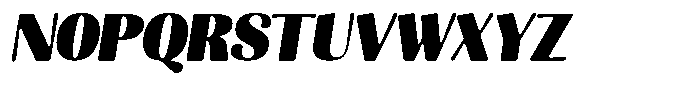 Julima Round Slant Black Font UPPERCASE