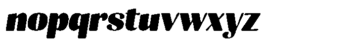 Julima Round Slant Black Font LOWERCASE