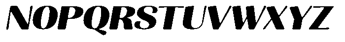 Julima Round Slant Bold Expanded Font UPPERCASE
