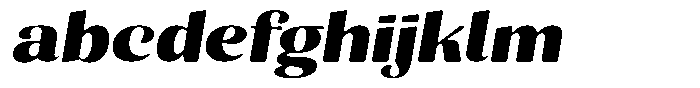 Julima Round Slant Bold Expanded FONT