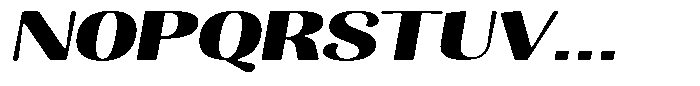 Julima Round Slant Bold Extra Exp Font UPPERCASE