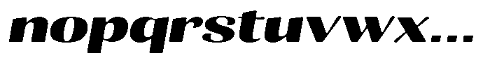 Julima Round Slant Bold Extra Exp Font LOWERCASE