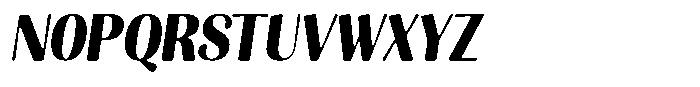 Julima Round Slant Bold Sem Condensed Font UPPERCASE