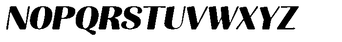 Julima Round Slant Bold Sem Exp Font UPPERCASE