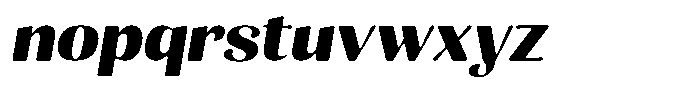 Julima Round Slant Bold Sem Exp Font LOWERCASE