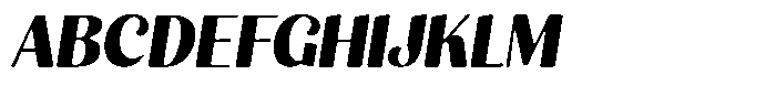 Julima Round Slant Bold Font UPPERCASE