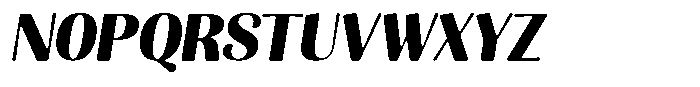 Julima Round Slant Bold Font UPPERCASE