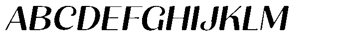 Julima Round Slant Expanded Font UPPERCASE