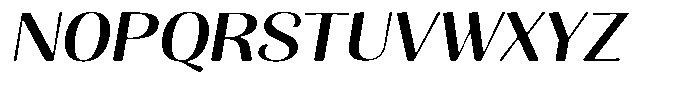 Julima Round Slant Expanded Font UPPERCASE