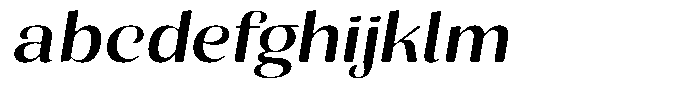 Julima Round Slant Expanded FONT