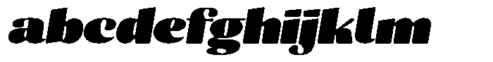 Julima Round Slant Extra Black Exp FONT