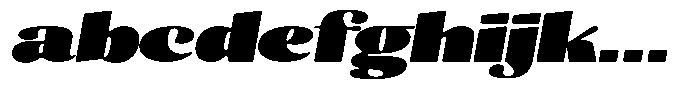 Julima Round Slant Extra Black Extra Exp FONT