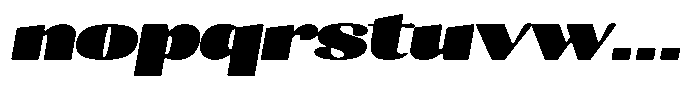 Julima Round Slant Extra Black Extra Exp Font LOWERCASE