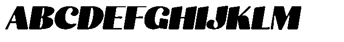 Julima Round Slant Extra Black Sem Exp Font UPPERCASE